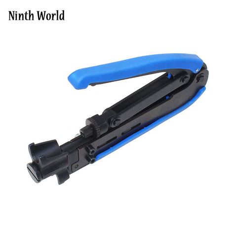 High Quality Carbon Steel Compression Wire Crimper Plier Crimping Tool For RG59 RG6 RG58 Cable F Coaxial Connectors Cable ► Photo 1/5