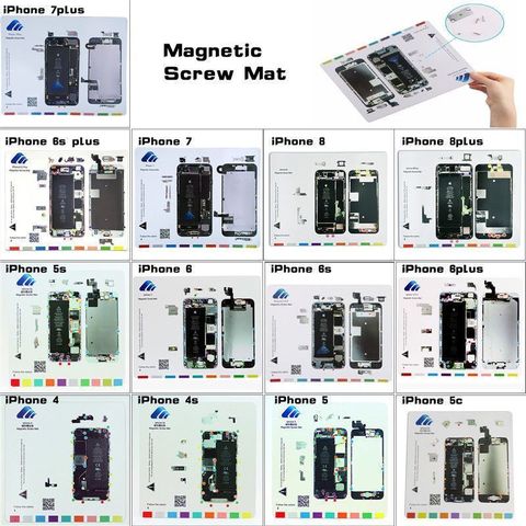 Magnetic Screw Mat Organizer Screws Holder Phone Repair Pad Holding and  Absorbing Mini Parts For iphone 11 6S 6SP 7 7P 8 8P X XR