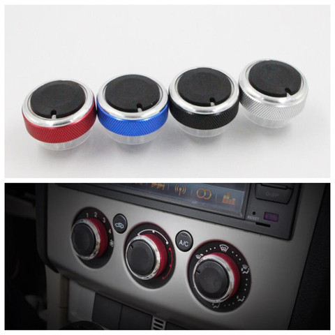 3Pcs/Set Car Air Knob Air Conditioning Heat Control Switch Knob Sticker for Ford Focus 2 MK2 3 MK3 Mondeo Accessories ► Photo 1/6