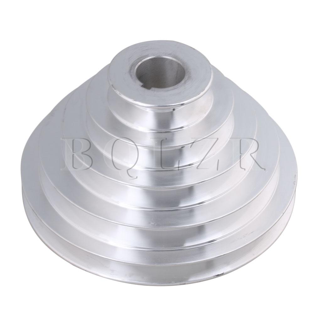 BQLZR 54mm to 150mm Outter Dia 18mm Bore Width 12.7mm Aluminum 5 Step Pagoda Pulley Belt for A Type V-Belt Timing Belt