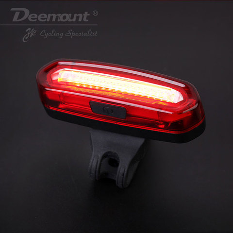 Deemount COB Rear Bike light Taillight Safety Warning USB Rechargeable Bicycle Light Tail Lamp Comet LED Cycling Bycicle Light ► Photo 1/6