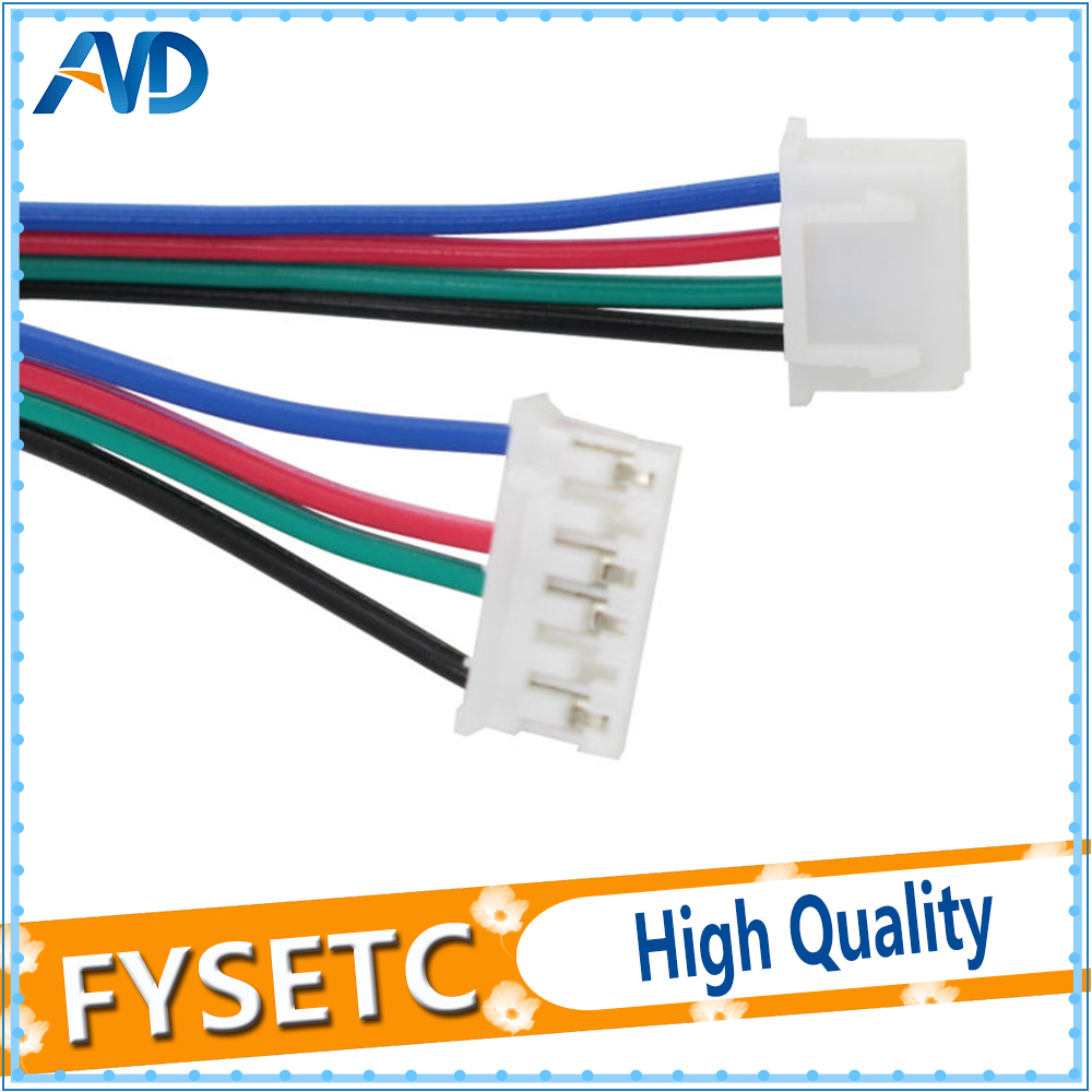 4Pin to 6Pin 50cm Stepper motor Wire Cables for 3D Printer