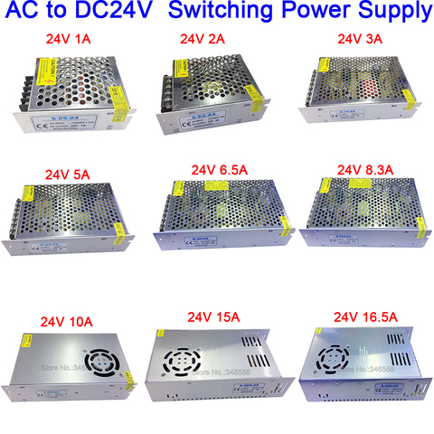 DC 24V Switching Power Supply 1A 2A 3A 5A 10A 15A 21A 30A Power Supply Switching Power AC110V 220V To DC24V for LED Strip Light ► Photo 1/6