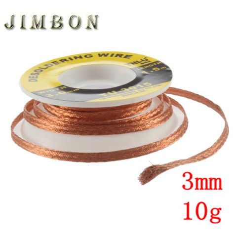JimBon 1pc 3mm Security 5 ft. 3mm Desoldering Braid Solder Remover Wick BGA Desoldering Wire Bra Worldwide ► Photo 1/6