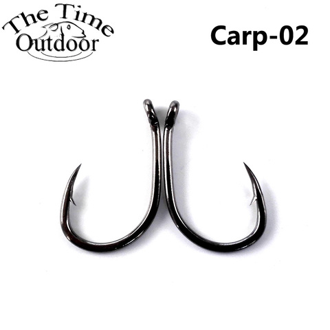 100pcs High Carbon Steel Black Carp Fishing Hooks Barded Fishhooks Carp Anzuelos ► Photo 1/5