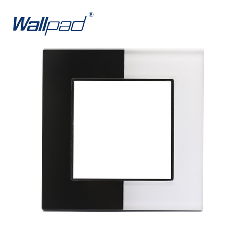 Wallpad White and Black Piano Glass Panel Tempered Glass Double Color Frame Hotel Panel Glass Frame Only ► Photo 1/1