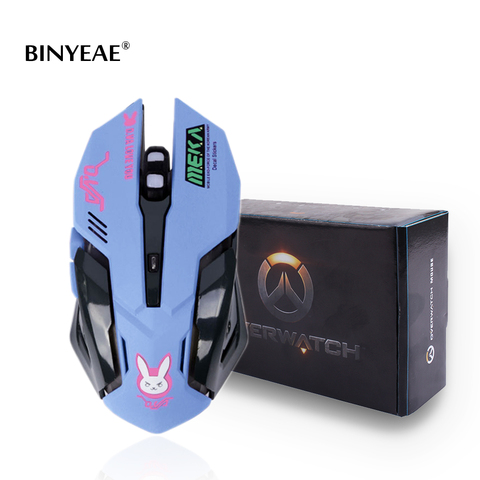 OW 6 Buttons Gaming Breathing LED Backlit Gaming Mice D.VA  Reaper Wired USB Computer Mouse for PC& Mac Overwatch Gamers ► Photo 1/6