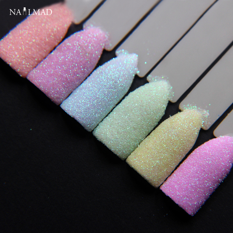 6colors NailMAD Pastel Nail Glitter Set Nail Art Glitter Powder Dust Ultra-fine Glitters Mix ► Photo 1/6