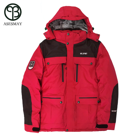 Asesmay 2022 men winter jacket men's padded parka thickening warm hooded mens fashion down cotton brand jackets free shipping ► Photo 1/6