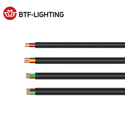 10m 2pin/3pin/4pin/5pin Outdoor Waterproof Electrical Cable 24/22/20/18/17 AWG Extend PVC Wire LED Strip Extension Cable Power ► Photo 1/6