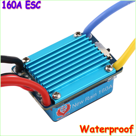 1pcs Waterproof Brushed ESC 160A 3S with 5V 1A BEC T-Plug For 1/12 RC Car Wholesale Dropship ► Photo 1/6