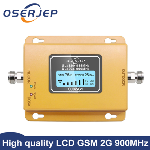 Cost-effective LCD Display GSM Band8 900MHz 2g 3g Signal Repeater GSM Booster 20dbm Cell Phone Signal Booster Amplifier ► Photo 1/6