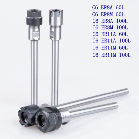 Collet Chuck Holder CNC Milling Extension Rod Straight Shank C20-ER11A-150L