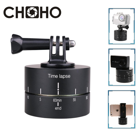 Time Lapse Stabilizer Photography Aluminum Panning 360 Degrees Rotating 60 Min Yuntai for Gopro 8 7 6 5 Xiaomi DSLR Phone ► Photo 1/6