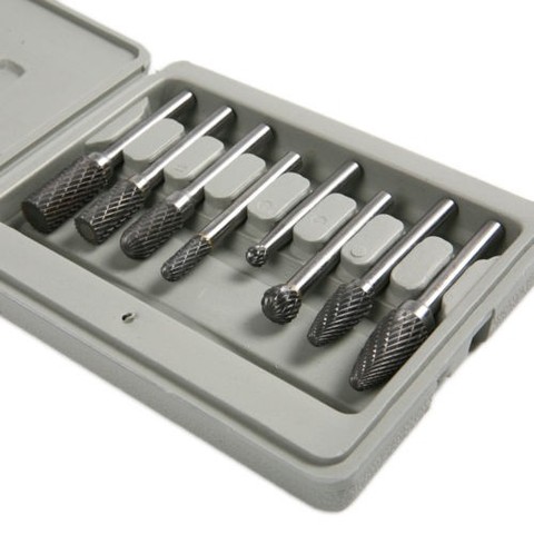8pcs/set 1/4 Inch 6mm Tungsten Carbide Burr Bits Rotary Files CNC Engraving Tool Set For Power Tool ► Photo 1/4