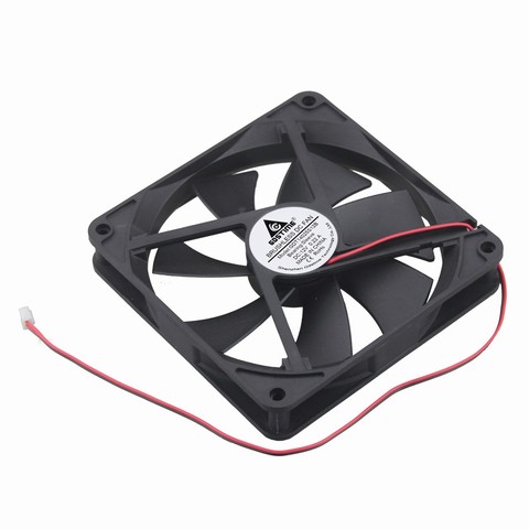 2 pcs Gdstime 2Pin 14cm 140x140mm 5.5 inch 12V Brushless DC Fan Computer PC Case Cooler Cooling Radiator 140mm x 25mm ► Photo 1/6