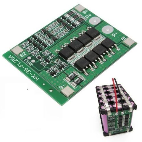 3S 25A Li-ion 18650 BMS PCM Battery Protection Board BMS PCM With Balance For li-ion Lipo Battery Cell Pack Module Newest ► Photo 1/4