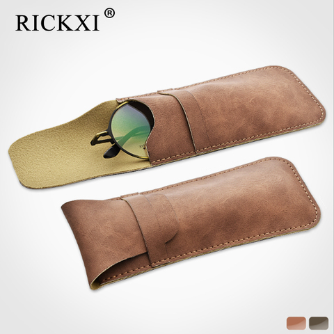 Soft Eyes Reading Glasses Bag PU Leather Pocket Glasses Pouch For Men Sunglasses Bag Eyewear Accessories ► Photo 1/6