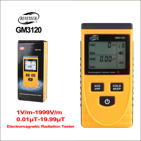 BENETECH Electromagnetic Radiation Dosimeter Meter Detector Emf Meter Handheld Geiger Counter Electric Field Emission Tester ► Photo 1/6