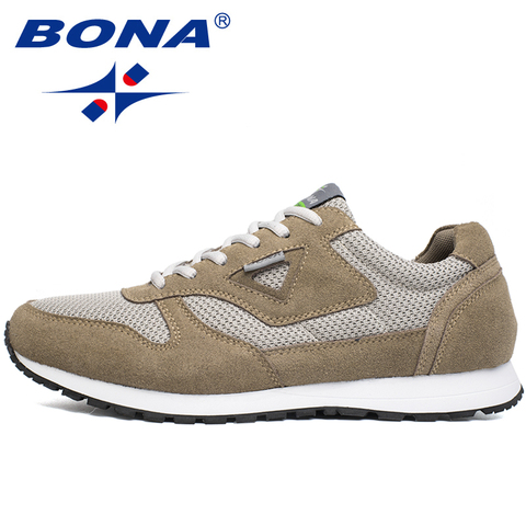 BONA New Typical Style Men Running Shoes Lace Up Mesh Upper Sport Shoes Outdoor Activities Athletic Shoes Comfortable Sneakers ► Photo 1/6