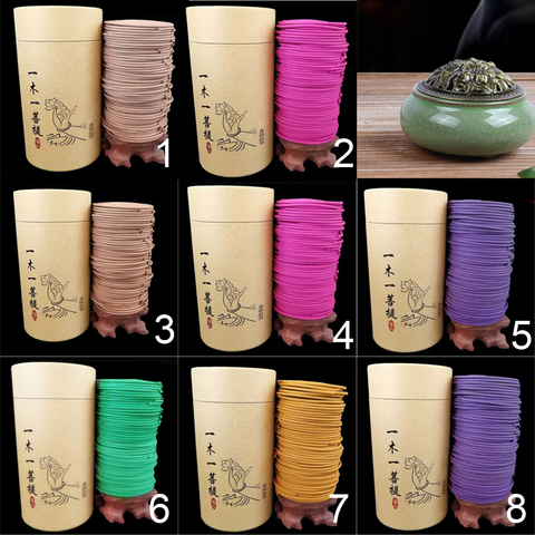 120Pcs/Box 68mm Incense Coil Refreshing Herbal Spiral Coils (6-7Hr) Home Fragrance Handmade Aroma Coils ► Photo 1/5
