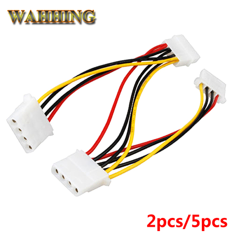 2/5x 4 Pin Molex Male to 3 port 4Pin Molex IDE Female Power Supply Splitter Adapter Cable Computer Power Cable Connector HY1264 ► Photo 1/4