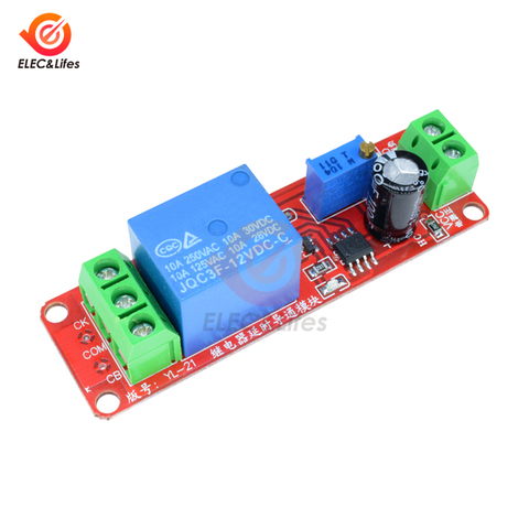 DC 5V 12V Time Delay Relay NE555 Conduction Time Relay Shield Timing Relay Timer Control Switch Car Relays Pulse Duty Cycle ► Photo 1/6