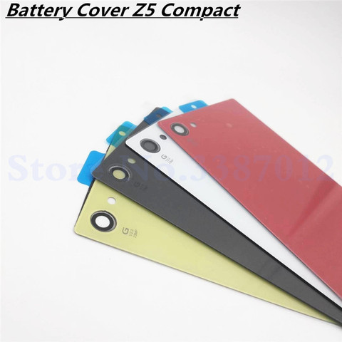 New Back Battery Cover Door For Sony Xperia Z5 Compact Mini E5803 E5823 Housing Rear Glass Case With NFC And Logo ► Photo 1/5