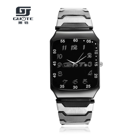 New Fashion Luxury Brand Men Stainless Steel Strap Rectangle Quartz Watch Men Business Dress Watches Sports Watch Women Watches ► Photo 1/6
