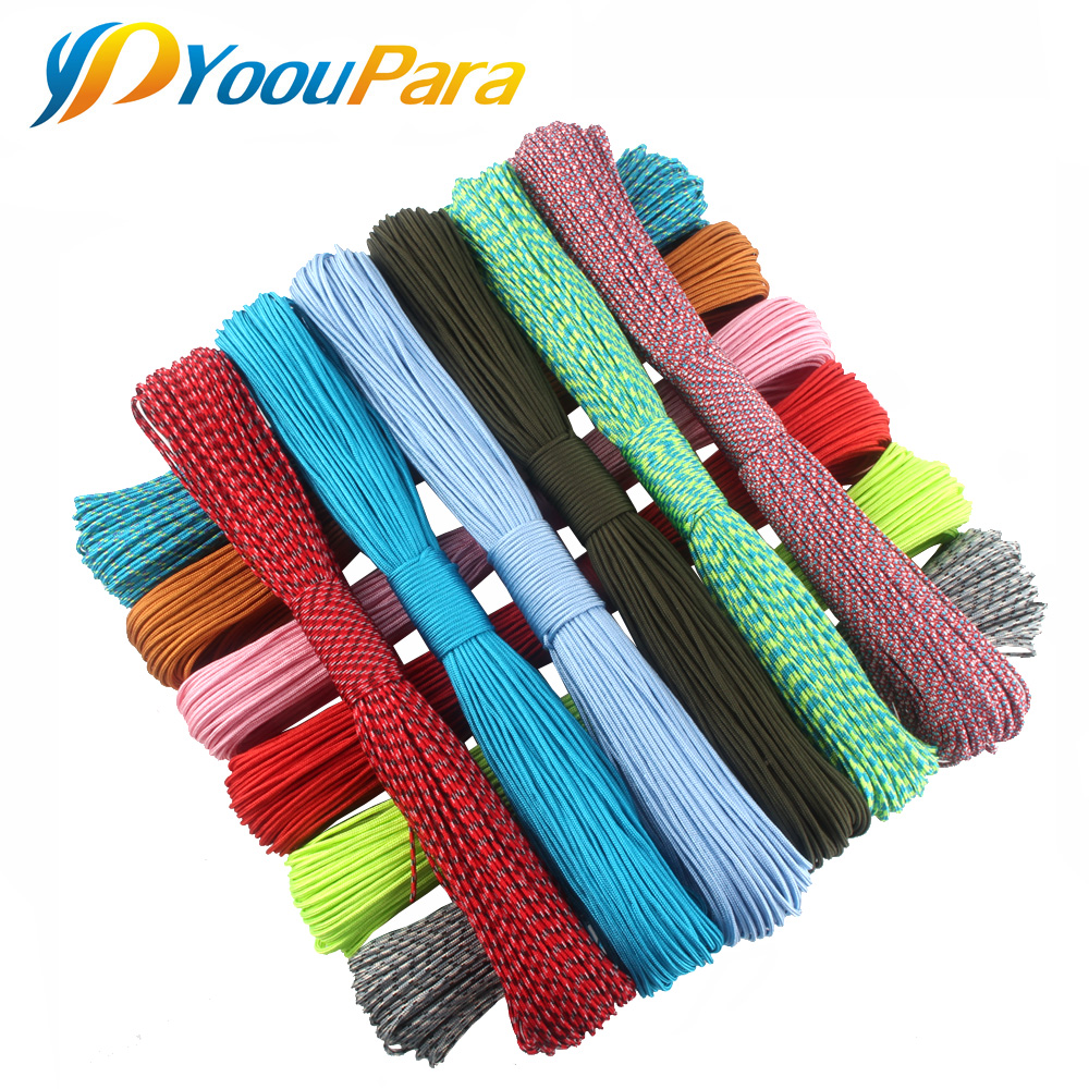 50 feet Dia 2mm one stand Cores Paracord Parachute Cord Lanyard Rope 