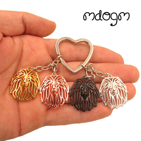 2022 New Lion Animal Gold Silver Plated Metal Pendant Keychain For Bag Car Women Men Girls Boys Love Jewelry Christmas ► Photo 1/3