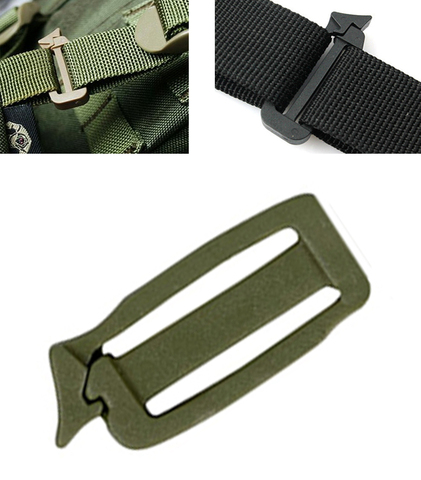 1'' Buckle webdom kit Outdoor webbing bag link Tactical Hike backpack Military Connect clip Camp Molle attach travel Strap web ► Photo 1/1