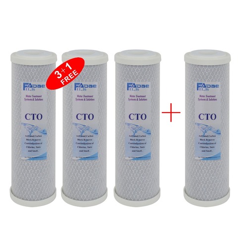 4 PACK of Reverse Osmosis(RO) Replacement Filters- 10