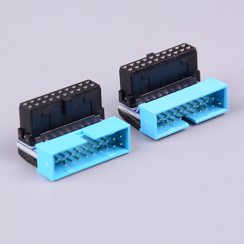 USB3.0 19P 20P male connector 90 degree motherboard chassis front seat expansion connector ► Photo 1/6