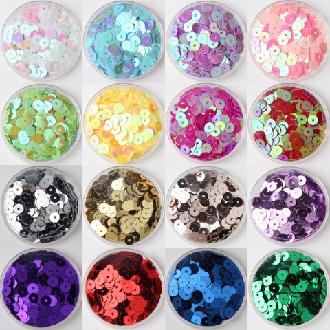 iPatches 3mm 4mm 5mm 6mm Flat Round Pvc Loose Sequins Paillettes Sewing Material,Garment accessories,Sequins for confetti crafts ► Photo 1/6