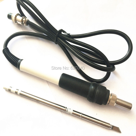 T12 Soldering iron Station Handle welding connector with GX12MM air head plug + t12-k tip ► Photo 1/4