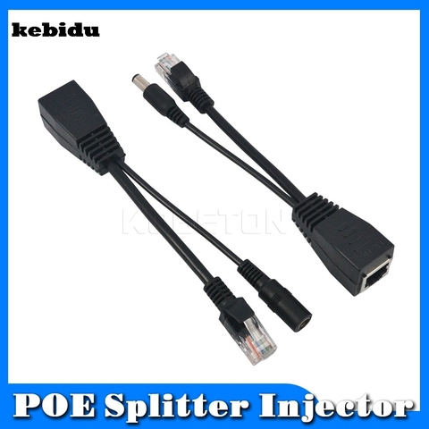 kebidu POE Adapter cable Tape screened switch Cable POE Splitter Injector Power supply 12-48v IP Camera synthesizer combiner ► Photo 1/6