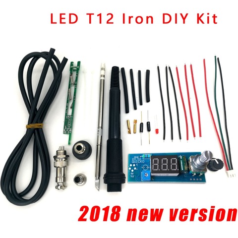 STC-T12 solder iron DIY kits/Unit Digital Soldering Iron Station Temperature Controller Kits / QUICKO MINI STC-LED-T12 DIY sets ► Photo 1/6