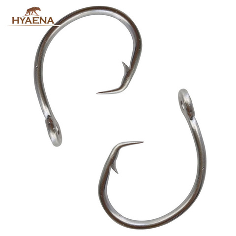 Hyaena 100pcs 39960 Stainless Steel Fishing Hooks Big Game Fish Tuna Circle Bait Fishhooks Size 8/0-15/0 ► Photo 1/6