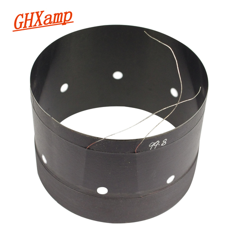 GHXAMP 99.8MM High-power woofer voice coil high quality black aluminum Air Outlet Hole For 100core Subwoofer Speaker Repair 8OHM ► Photo 1/6