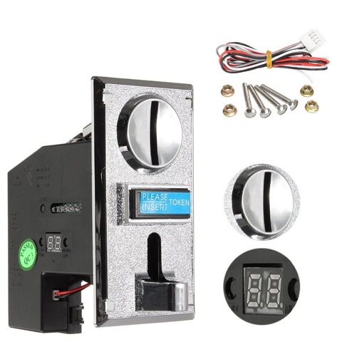 Multi Coin Acceptor Electronic Roll Down Coin Acceptor Selector Mechanism Vending Machine Mech Arcade Game Ticket Redemption ► Photo 1/6