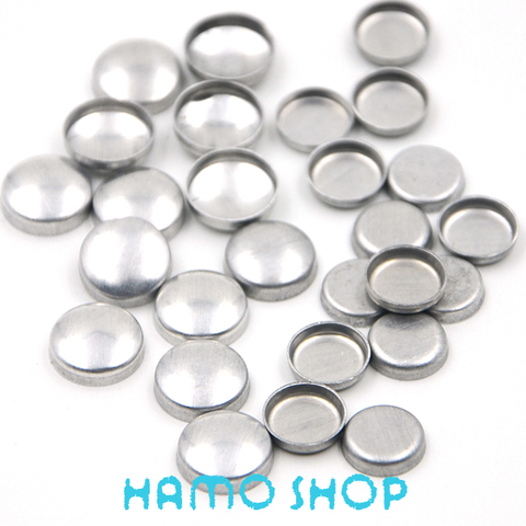 200Sets/Lot Aluminum #16 Round Fabric Covered Cloth Button Flat Back Cover Metal Jewelry Accessories for Handmade DIY Garment ► Photo 1/2
