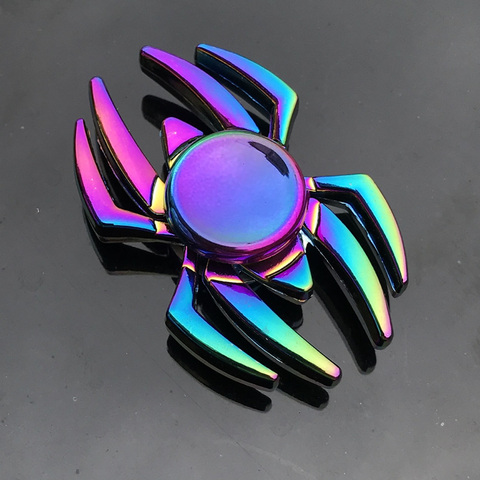 Finger Spinner Office Anxiety Relief Stress Fidget Gyro Flower / Tower / Spider Metal Hand Spinner Tri Spinner Model ► Photo 1/6