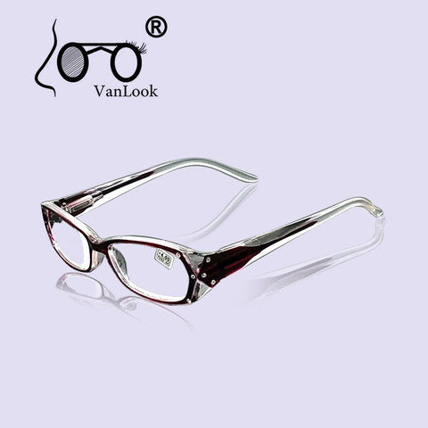 Rhinestone Reading Glasses Women Gafas de Lectura Eyeglass Fashion Spectacles Frames +50 +75 100 125 150 175 200 250 300 350 400 ► Photo 1/6