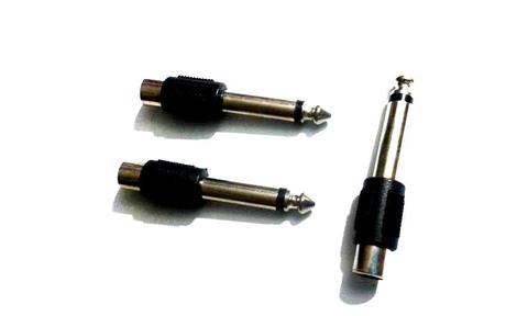 10 pcs 6.3 mm (1/4 Inch) Mono Plug to RCA Jack connector ► Photo 1/5