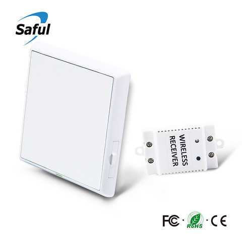 Wireless Switch with 110V 220V Receiver and Push Button Panel Waterproof Remote Smart Light Switch  for Smart Home Light ► Photo 1/6