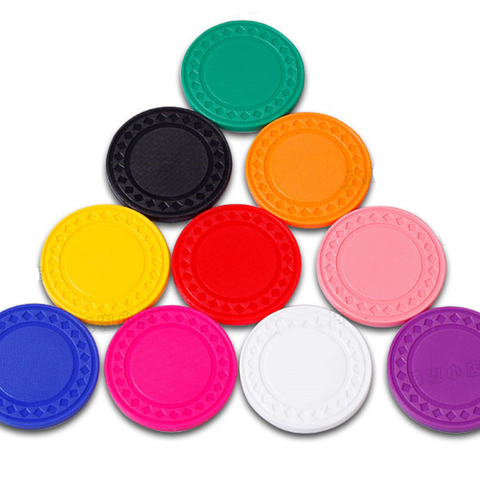 50Pcs/set No Value Blank Chips Circular Environmental Protection Plastic Chips For Cards Game Poker games Counting Card ► Photo 1/4