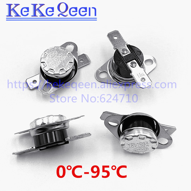 5PCS KSD301 30°C 86°F Normal Open N.O Temperature Switch Thermostat 10A 250V 