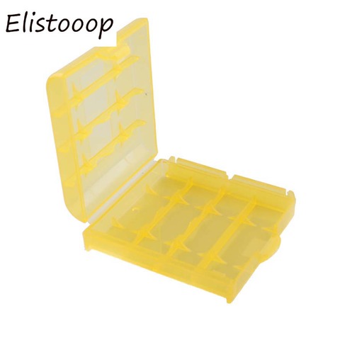 Elistooop Mini Portable Plastic Battery Case Holder Storage Box For AAA/AA Battery Rechargeable Full Cover ► Photo 1/4