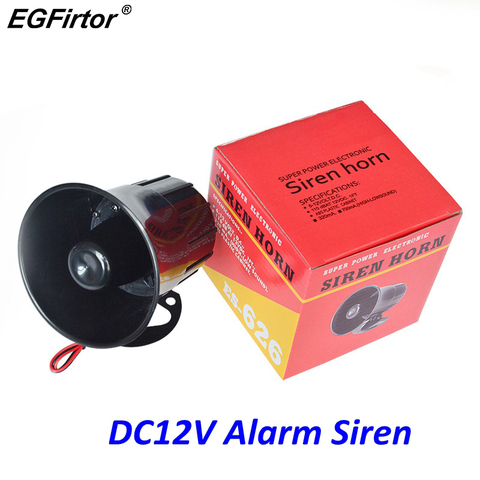 Security DC 12V Outdoor Alarm Siren Wire Loud Alarm Horn 115Db Exterior Sirena Alarma Speaker For Alarm System 15W ► Photo 1/6